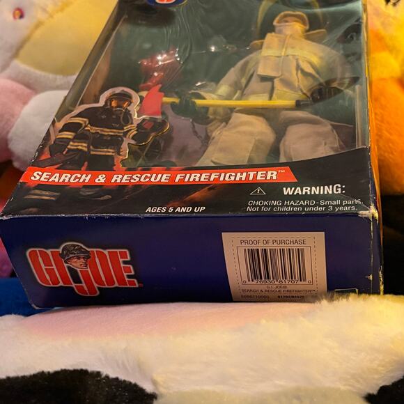 GI Joe 12” Search & Rescue Firefighter 2001 Delta Series TAN Variant New in Box - Picture 6 of 8